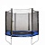 Батут DFC Trampoline Fitness 6ft наружн.сетка, синий (183см) 6FT-TR-B